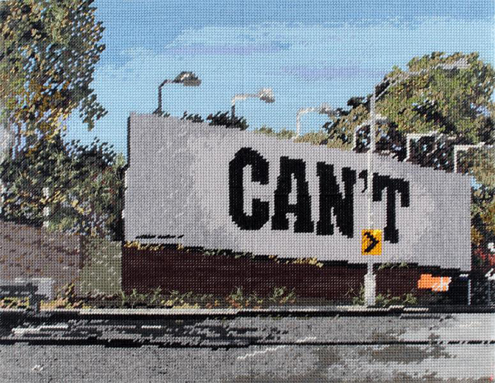 Can't – Needlework by Michelle Hamer