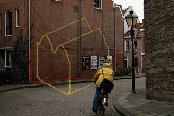Marking Lost Space - Street Art by Jasper Jongeling