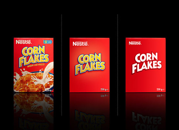 Nestle Corn Flakes - Minimalist Effect in the Maximalist Market - Design by Antrepo