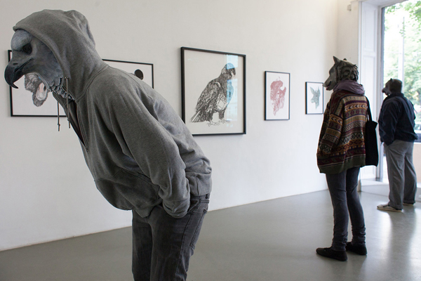 Installation - Animal Watching Exhibition – Sculpture by David Moreno