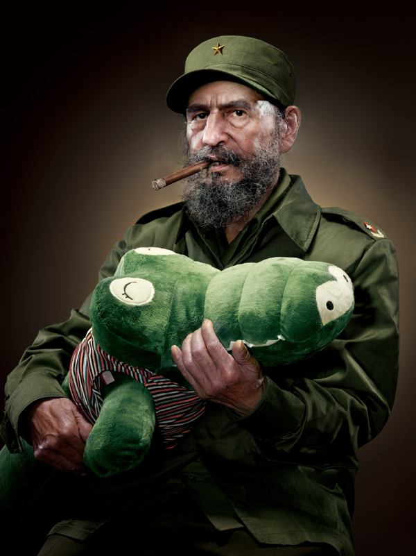 Fidel Castro with Toy Crocodile – by Chunlong Sun