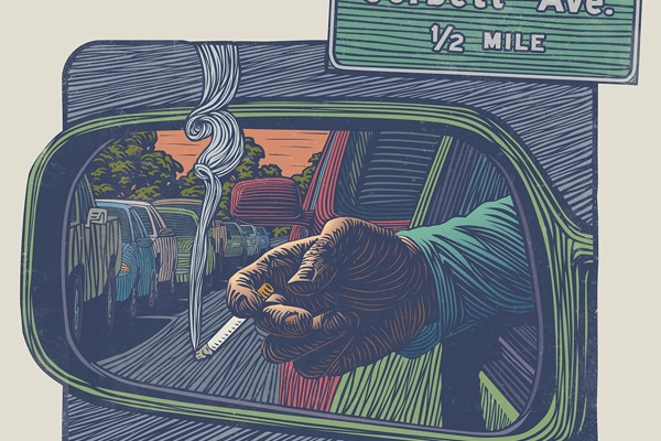 Morning Routine - Woodcut by Mitch Frey