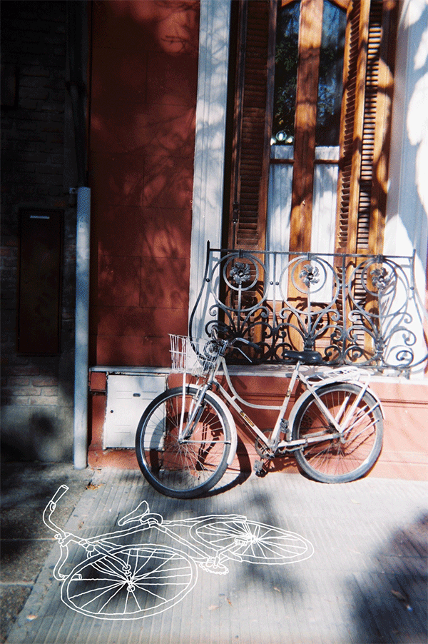 Bicycle - Rabiscograma - Animated GIF by l b