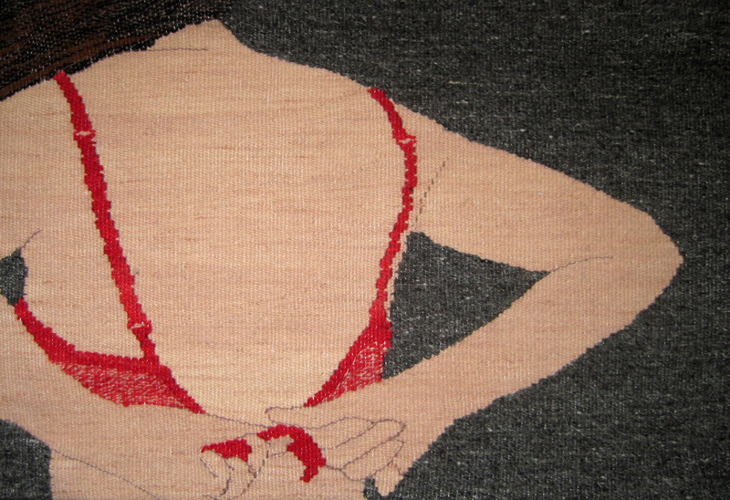 Undressing 2 - Tapestry by Erin M. Riley