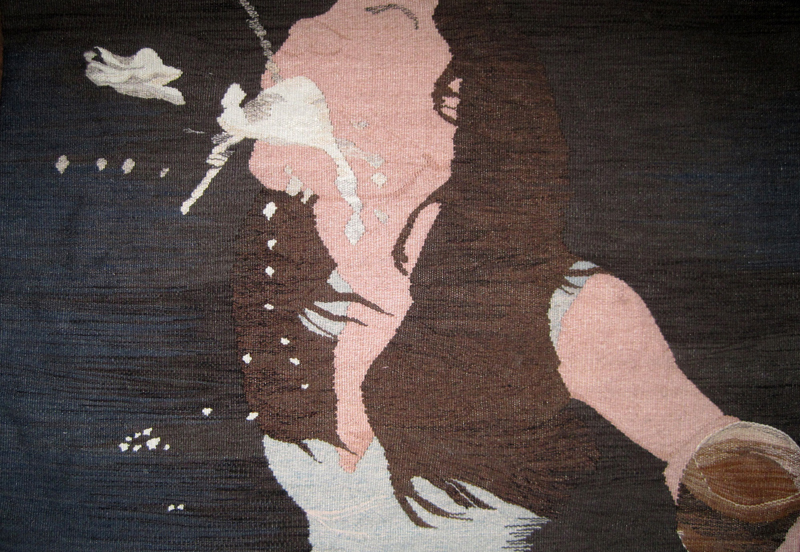 Spit Up - Tapestry by Erin M. Riley