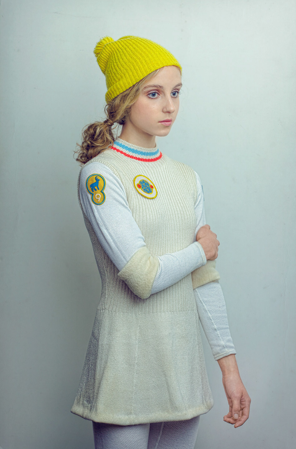 Girl in winter uniform 1 - Project Astoria: Test 01 - Art by Todd Baxter