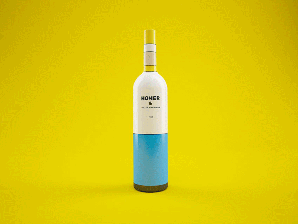The Simpsons Wine Bottle Concept - Animation by Dmitry Patsukevich