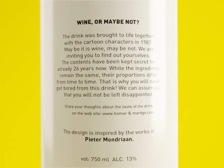 Homer and Marge Simpson Wine Bottle Conceptarthaus