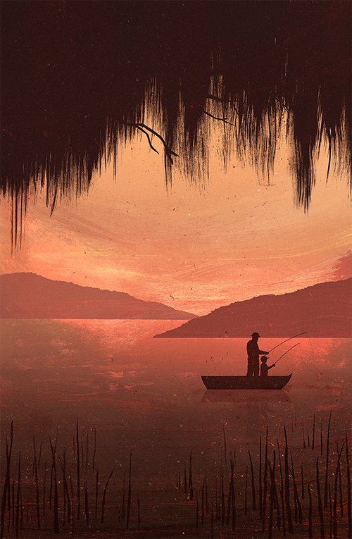 The Fishing Trip - Illustration by Gelrev Ongbico