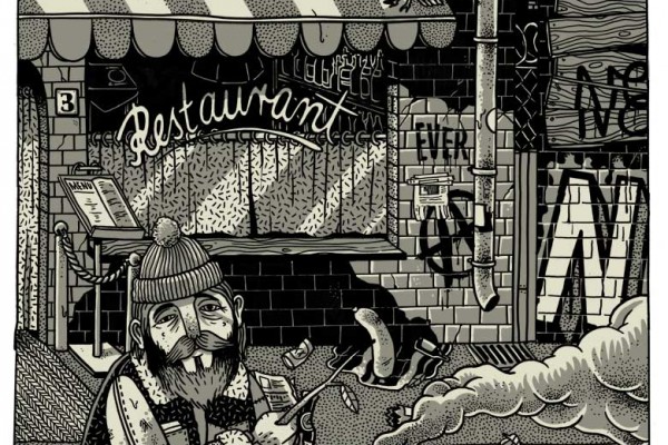 The Poor Restuarant - Drawing by Martin Krusche