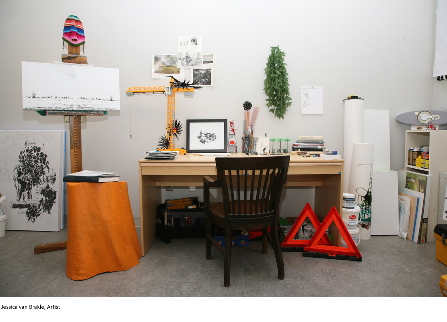 Jessica van Brakle, Artist - Art Desks - Photo by E. Brady Robinson