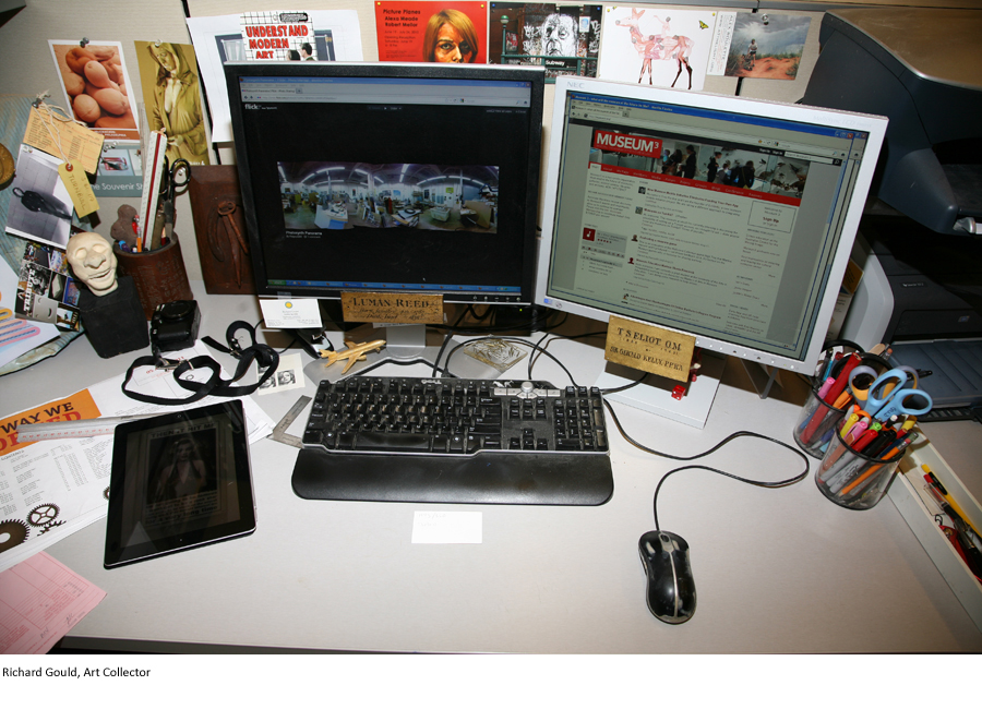 Richard Gould, Art Collector - Art Desks - Photo by E. Brady Robinson