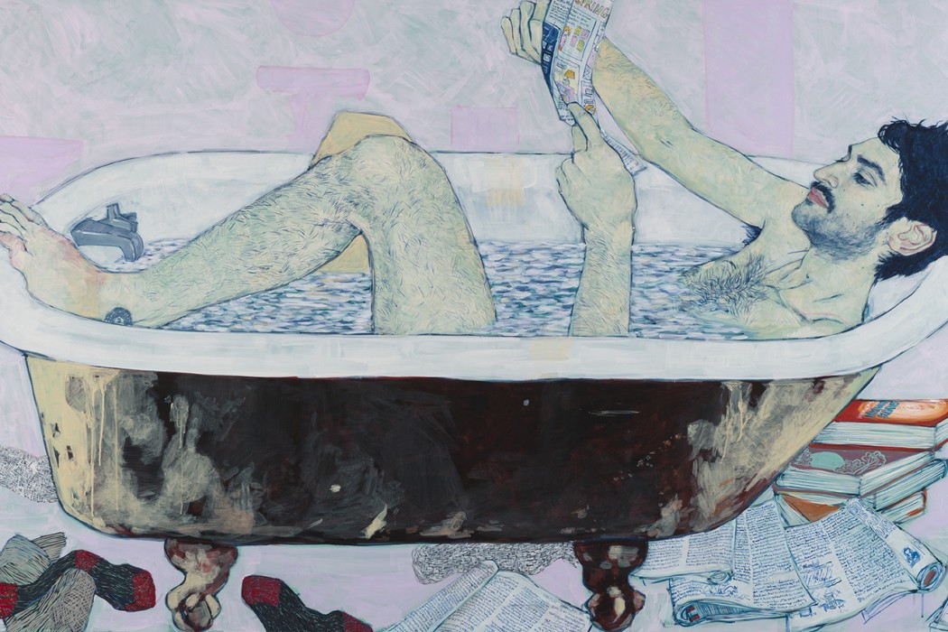 Freelancer (Mikey Hernandez) - Painting by Hope Gangloff