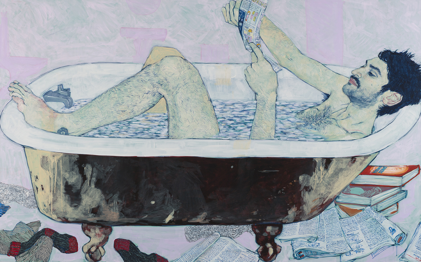 Freelancer (Mikey Hernandez) - Painting by Hope Gangloff