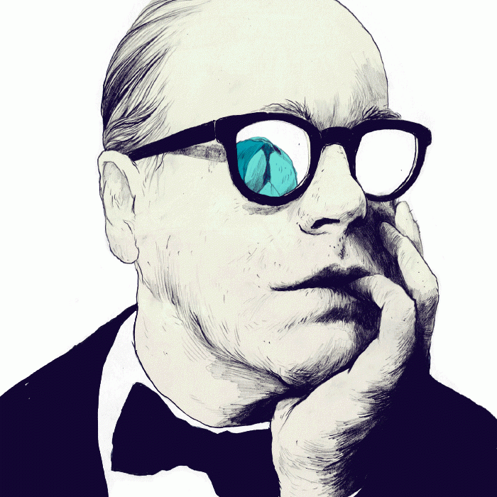 Philip Seymour Hoffman, illustration for The New Republic - Animated GIF by Simon Prades