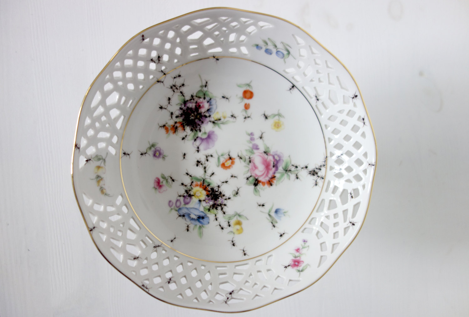 Bowl - Hand Painted Porcelain by La Philie - Evelyn Bracklow