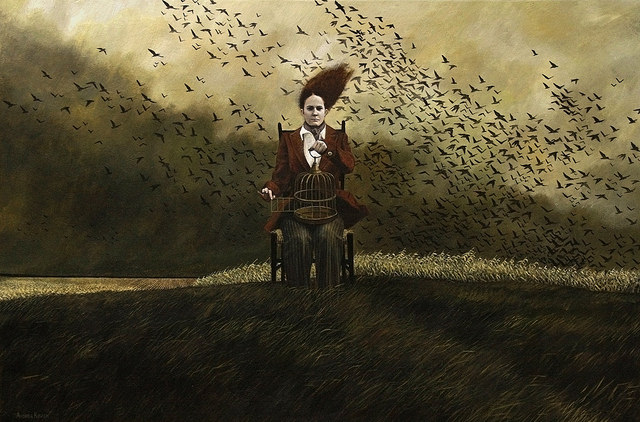 The Catch - Painting by Andrea Kowch