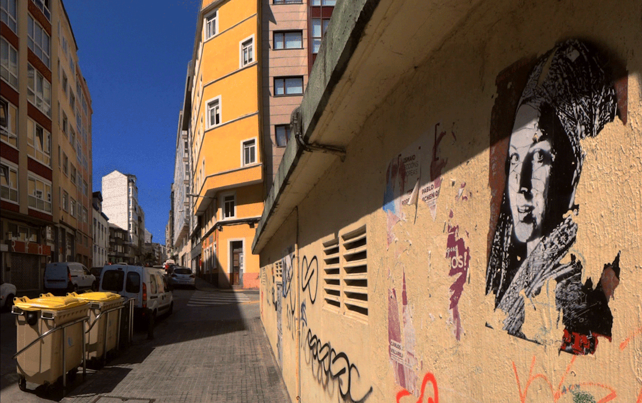 Rare City - Stencil by ERRE - Animated GIF by A. L. Crego