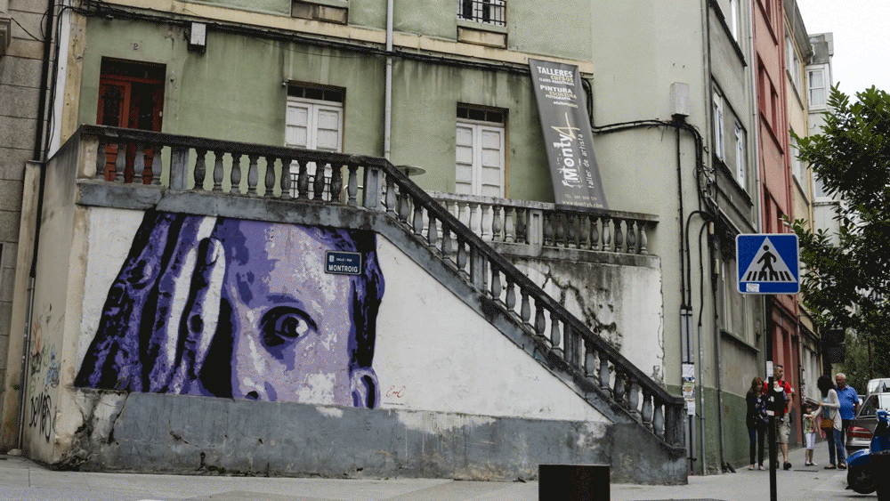 Street Art by ERRE - Animated GIF by A. L. Crego