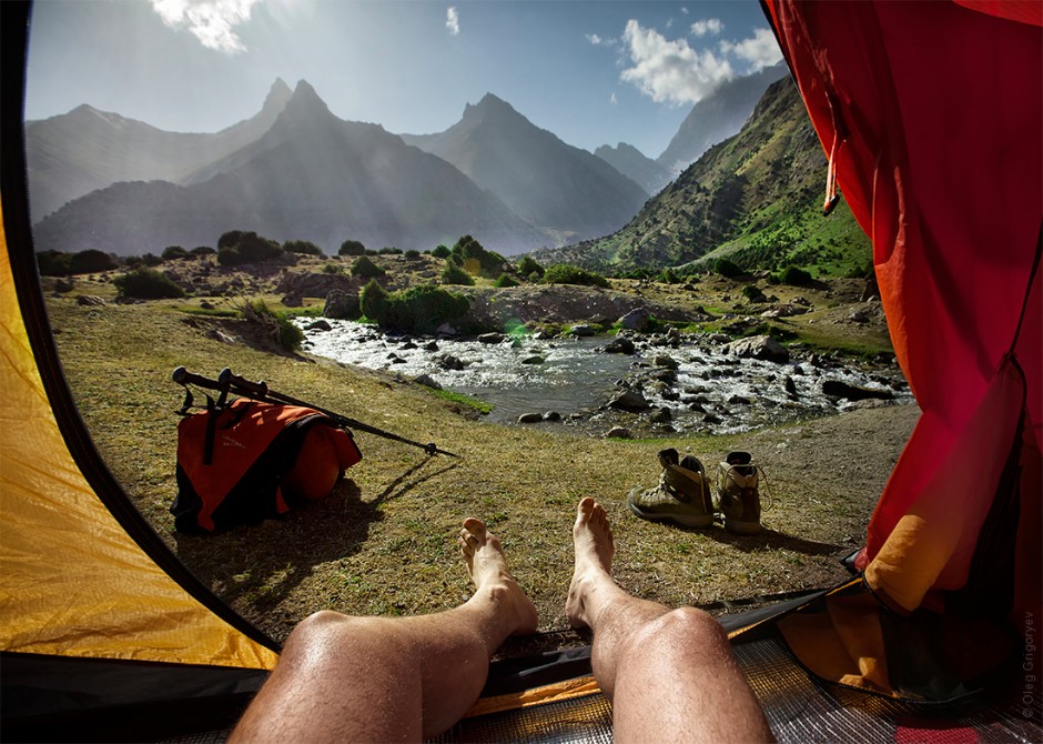 Morning Views from the Tent - Photo by Oleg Grigoryev