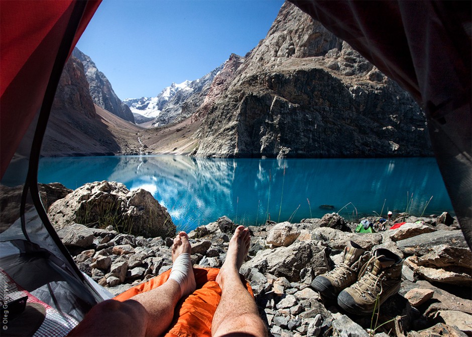 Morning Views from the Tent - Photo by Oleg Grigoryev