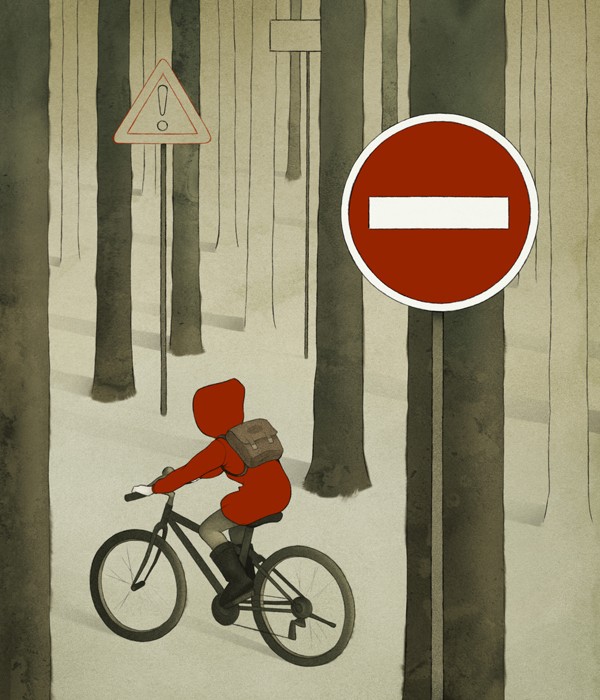 Red Riding Hood (Rotkäppchen) - Modern Grimm - Illustration by Björn Griesbach