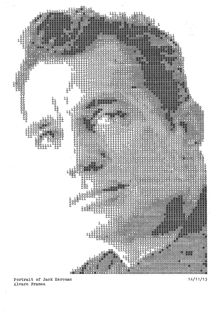 Jack Kerouac - Typewritten Portraits by Álvaro Franca 