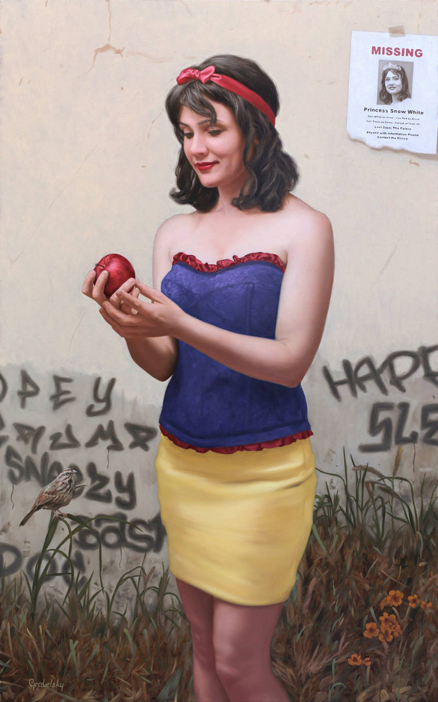 A Juicy Apple - Anomaly - Oil Painting by Matthew Grabelsky