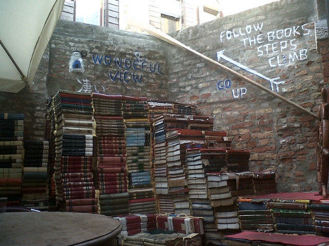 Libreria Acqua Alta Bookshop, in Venice, Italy