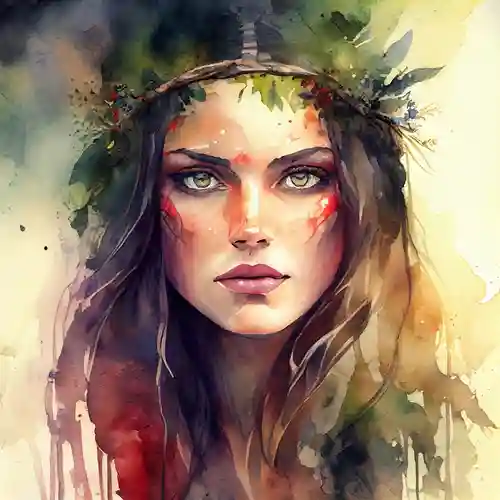 Watercolor Druid #1 by Chromatic Fusion Studio