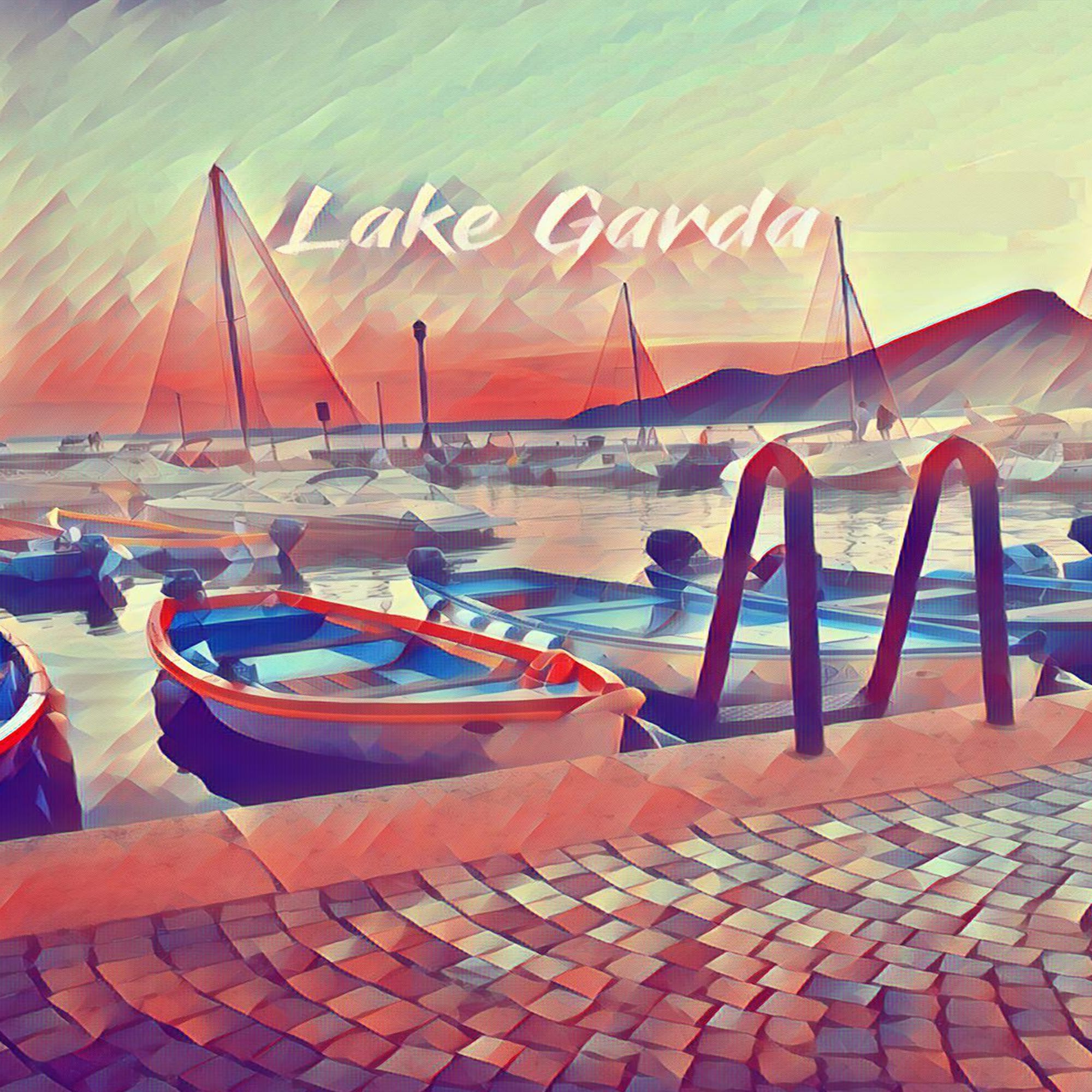 Boats On Lake Garda by ConteMonfrey