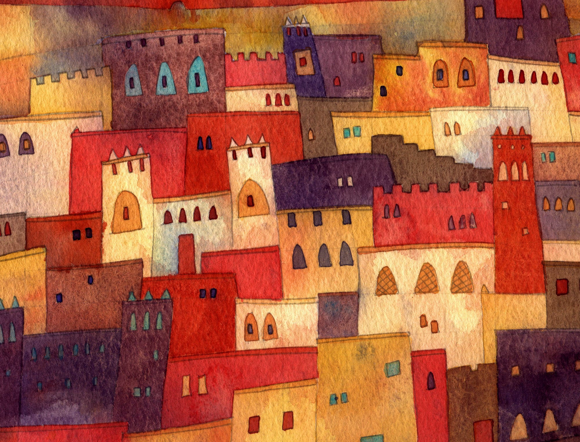 Ait Benhaddou by Nic Squirrell